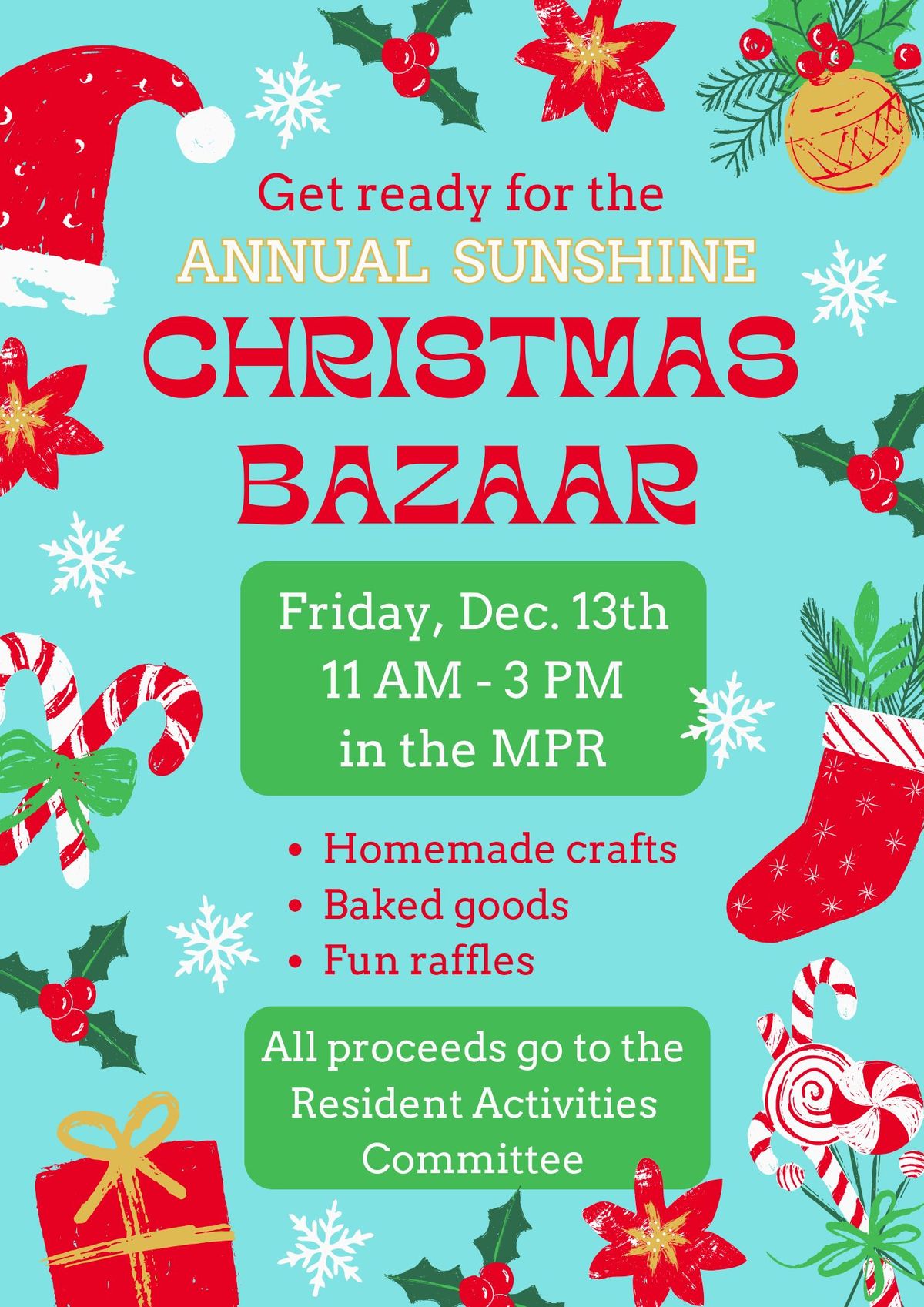 Sunshine's annual Christmas Bazaar