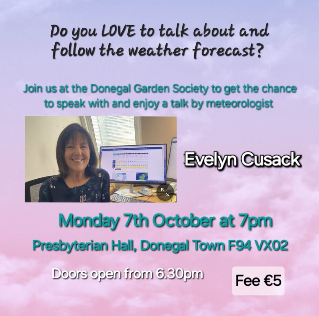 A talk by meteorologist Evelyn Cusack