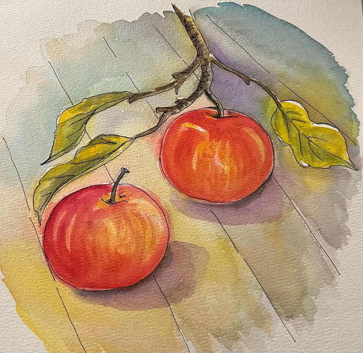 Watercolor Workshop: Autumn's Apples