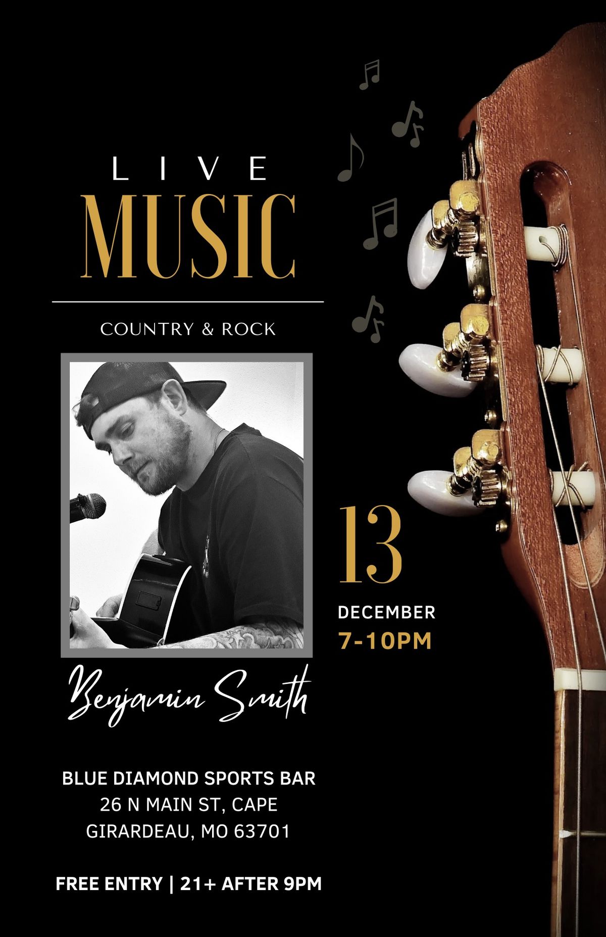 Benjamin Smith at Blue Diamond Sports Bar