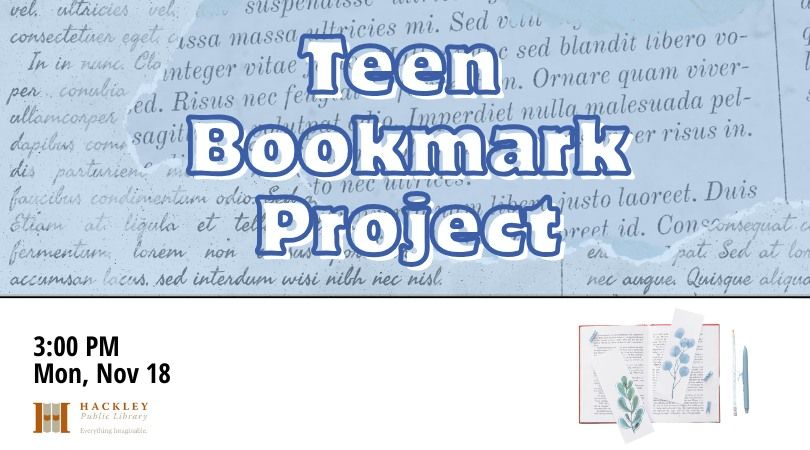 Teen Bookmark Project