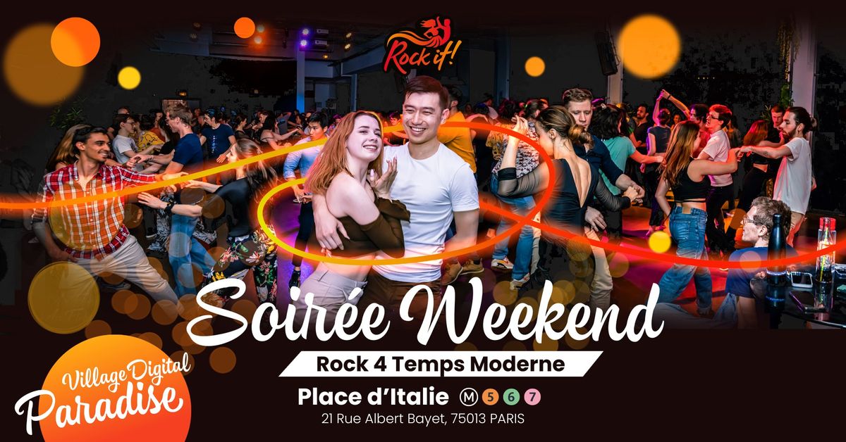 Soir\u00e9e Paradise Danse Rock 4 temps Moderne et Cours