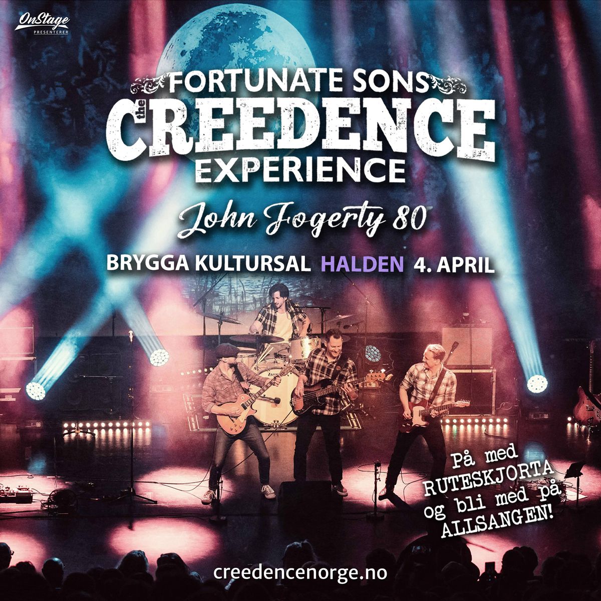 The Creedence Experience \/ Brygga Kultursal  - Halden \/ 4. april