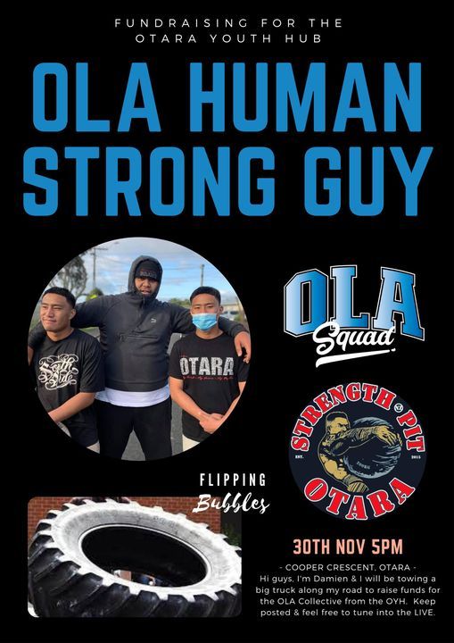 The HUMAN OLA Strong GUY Fundraiser for the OLA Squad