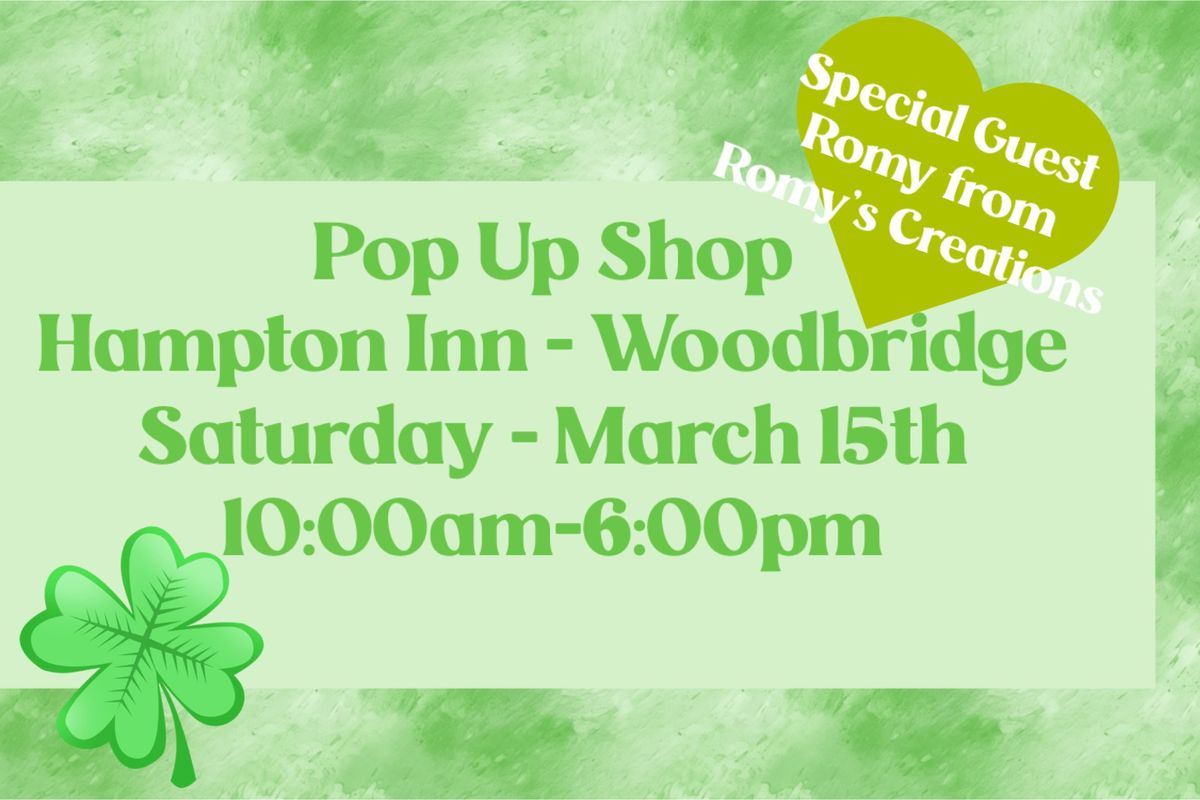 Pop- Up Shop with special guest Romy from Romy\u2019s Creations!!!