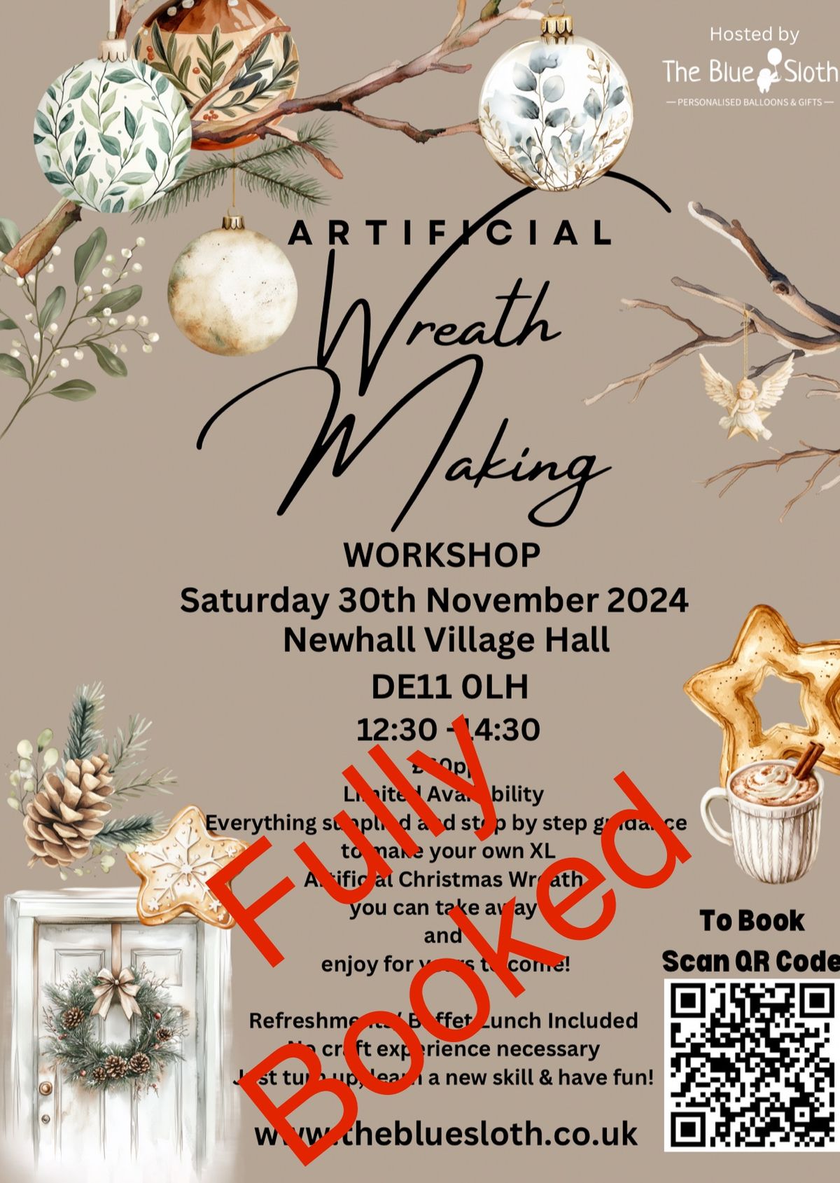 Artificial Christmas Wreath Workshop  