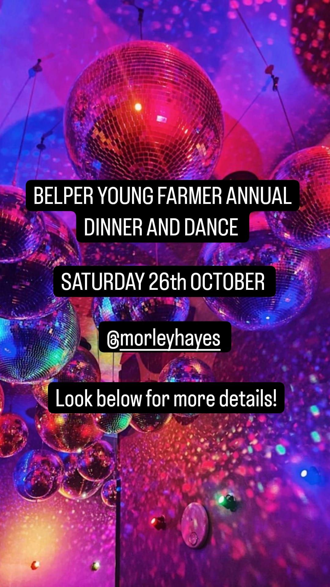 Belper Young Farmers Dinner and Dance.