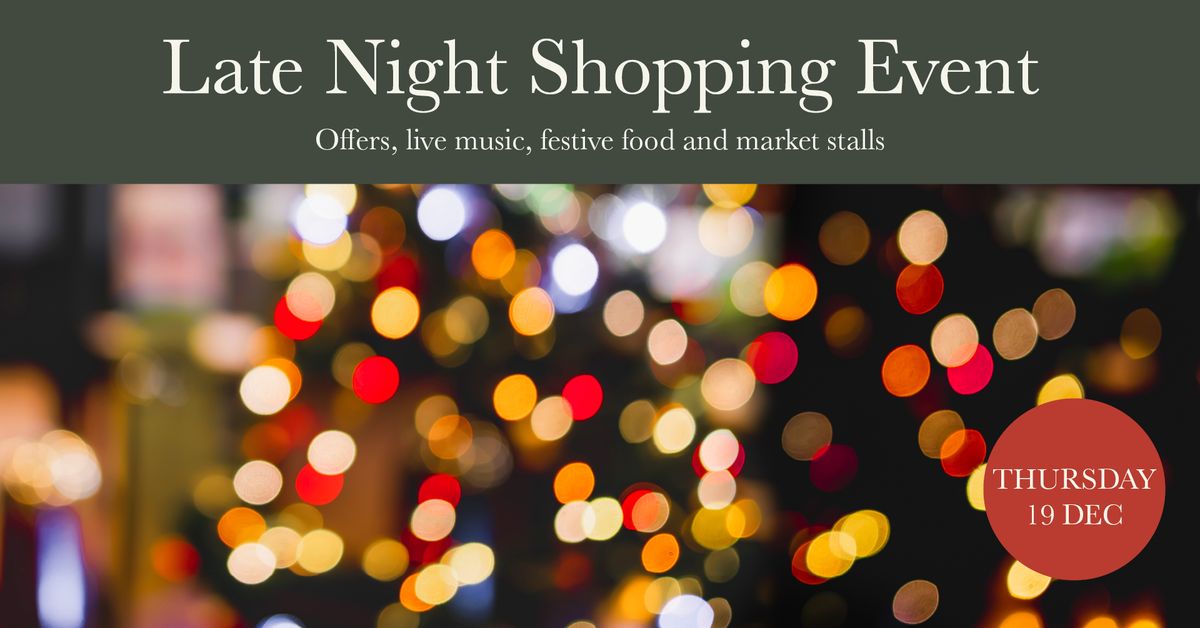 Late Night Shopping Event