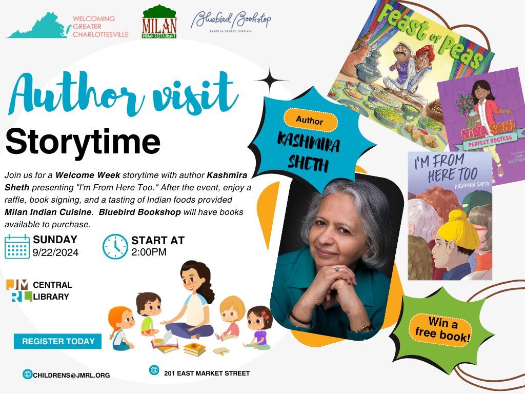 Author Visit and Storytime with Kashmira Sheth