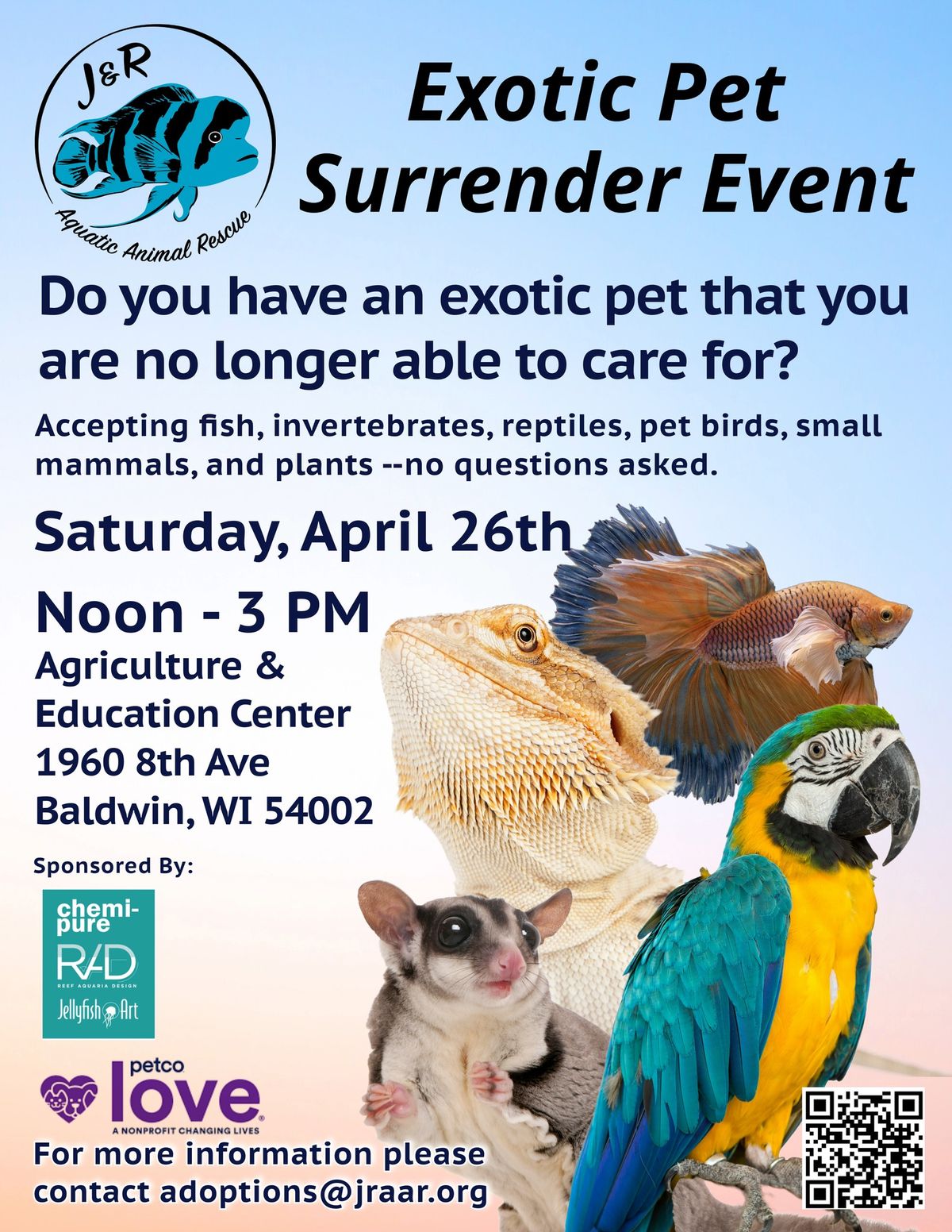 Exotic Pet Surrender Event - Baldwin