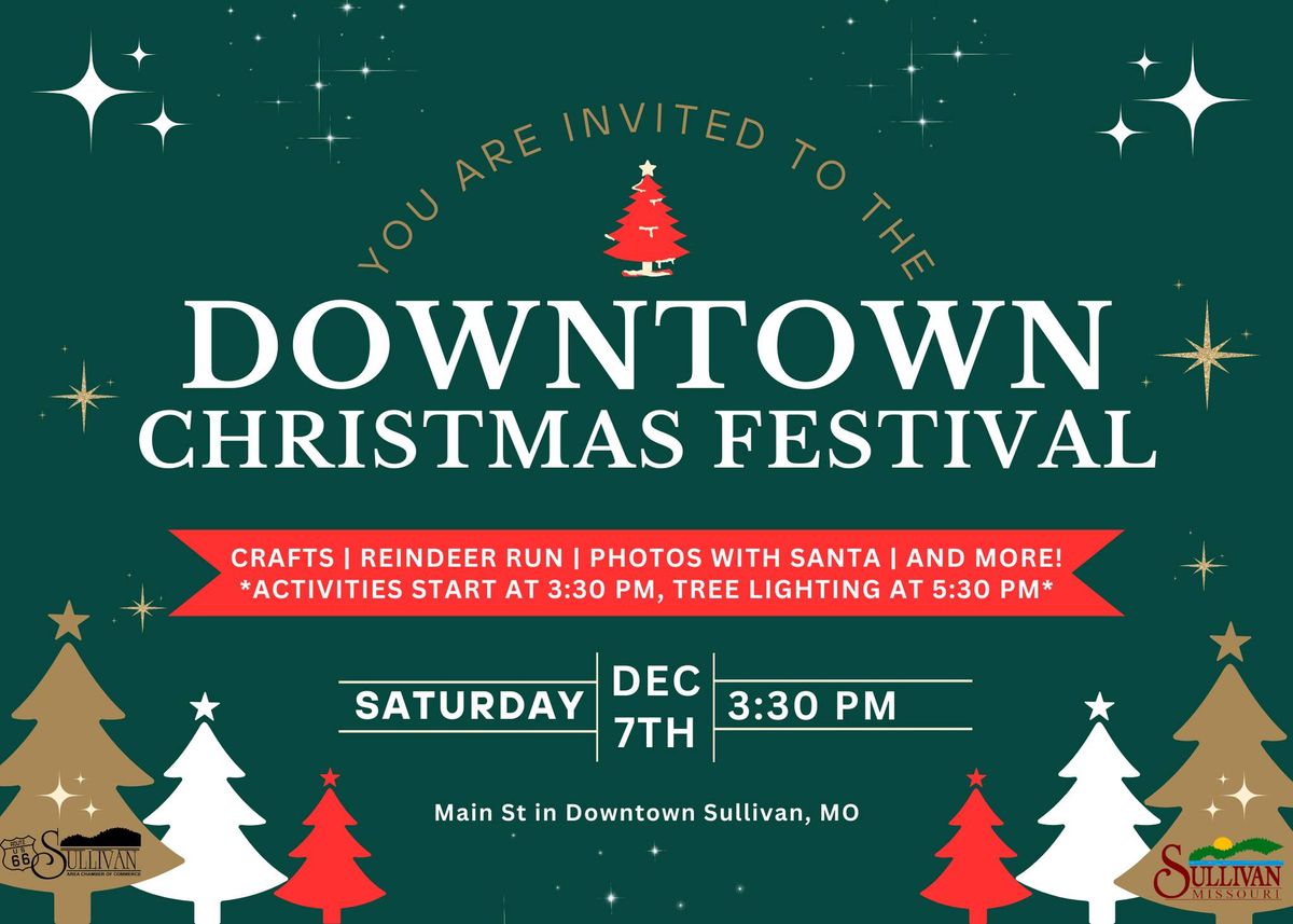 Downtown Christmas Festival and Tree Lighting 