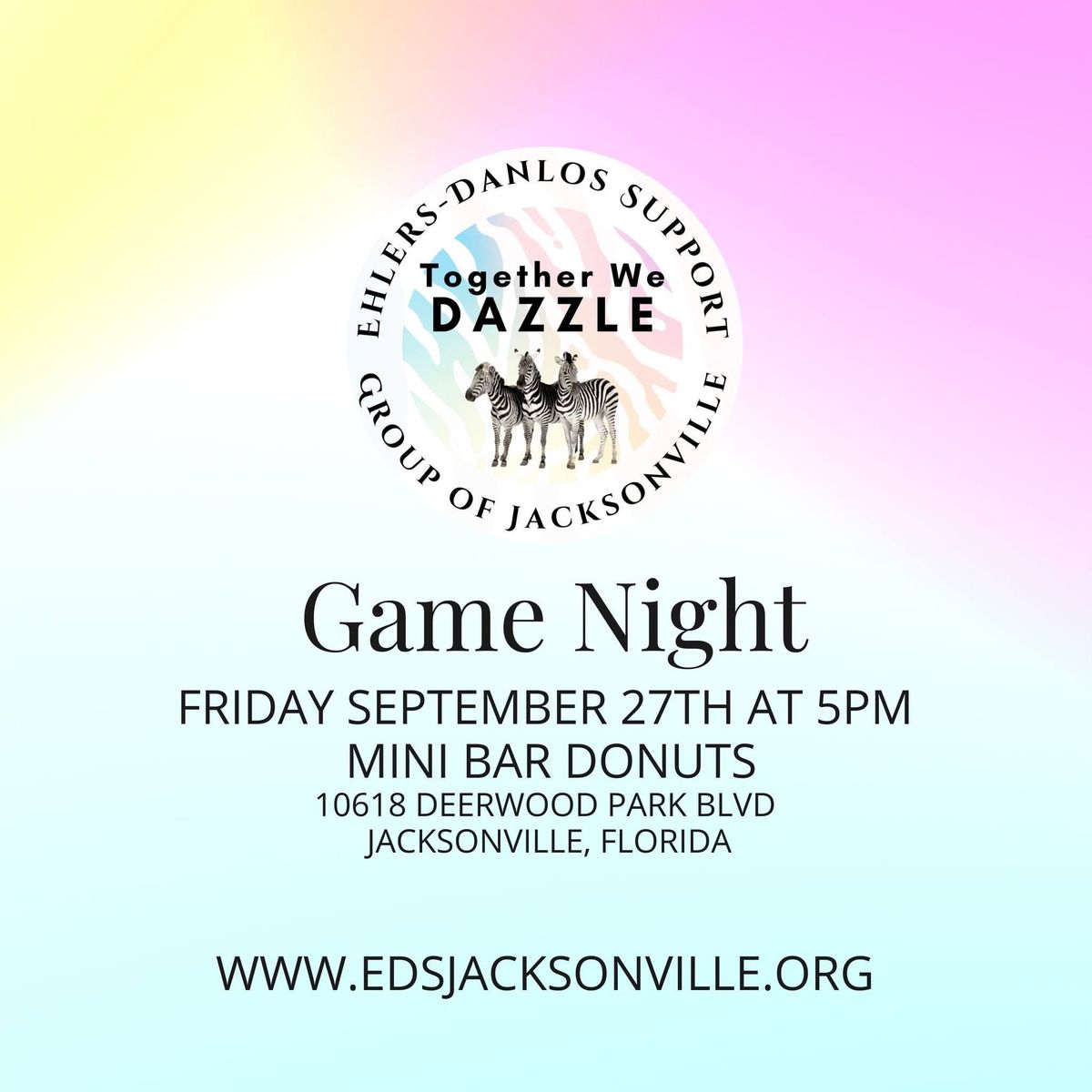 September EDS Support Group Game Night