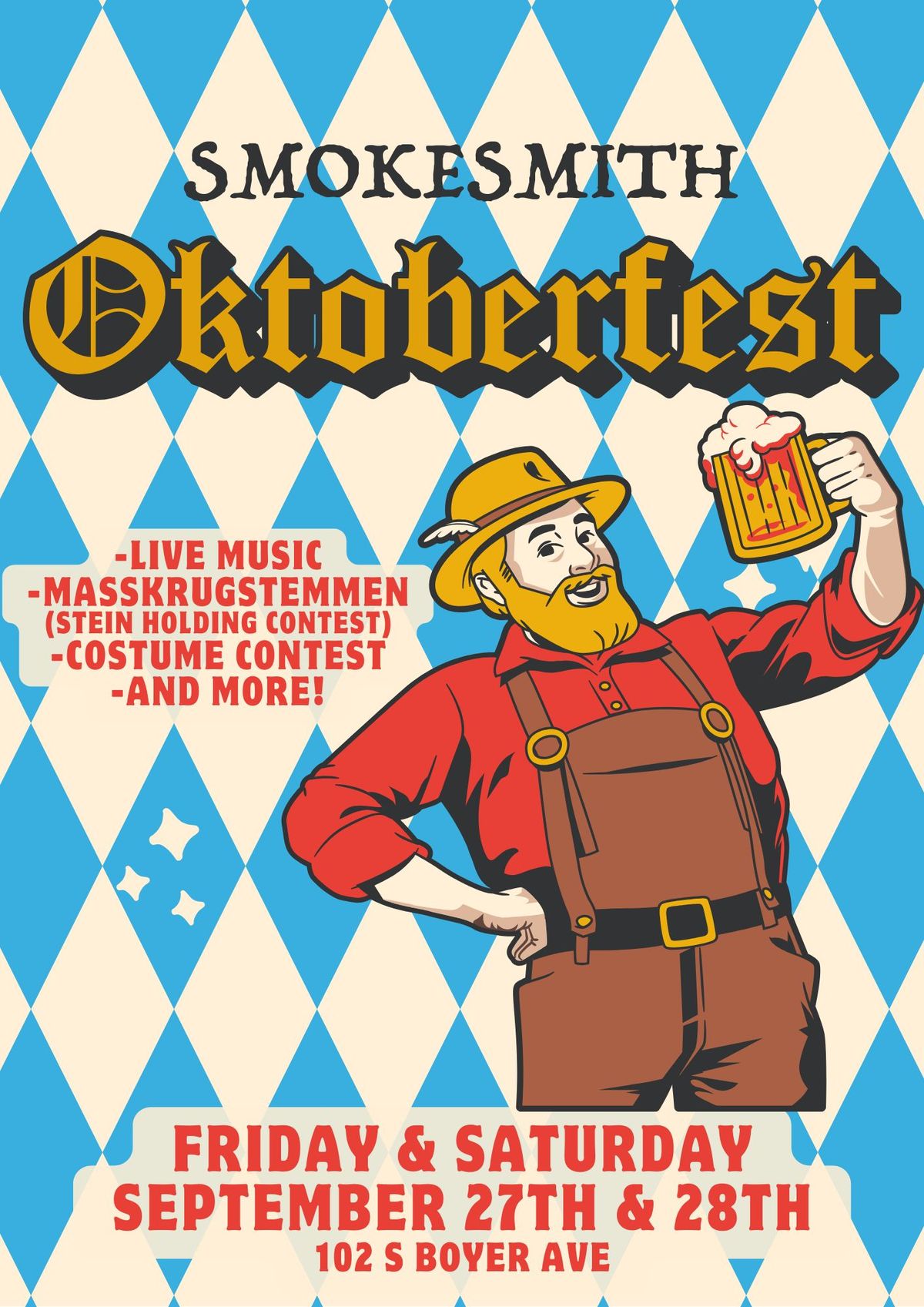 Smokesmith Oktoberfest, September 27th & 28th