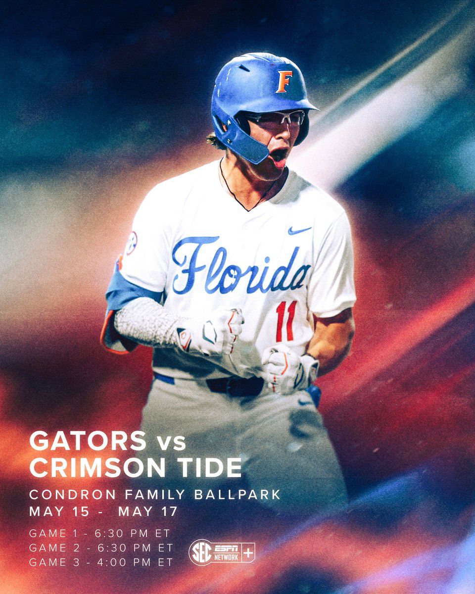 Florida Gators at Alabama Crimson Tide Baseball at Sewell-Thomas Stadium