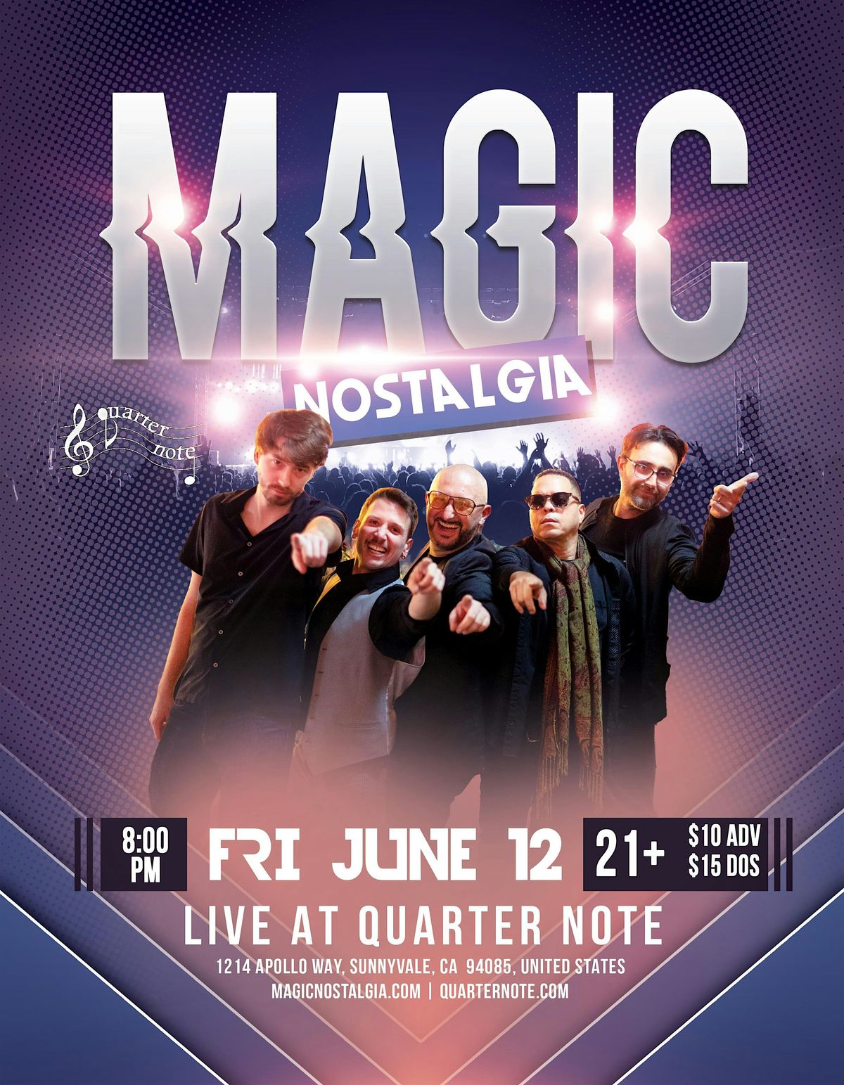 Magic Nostalgia at Quarter Note | Friday Night Pop Party