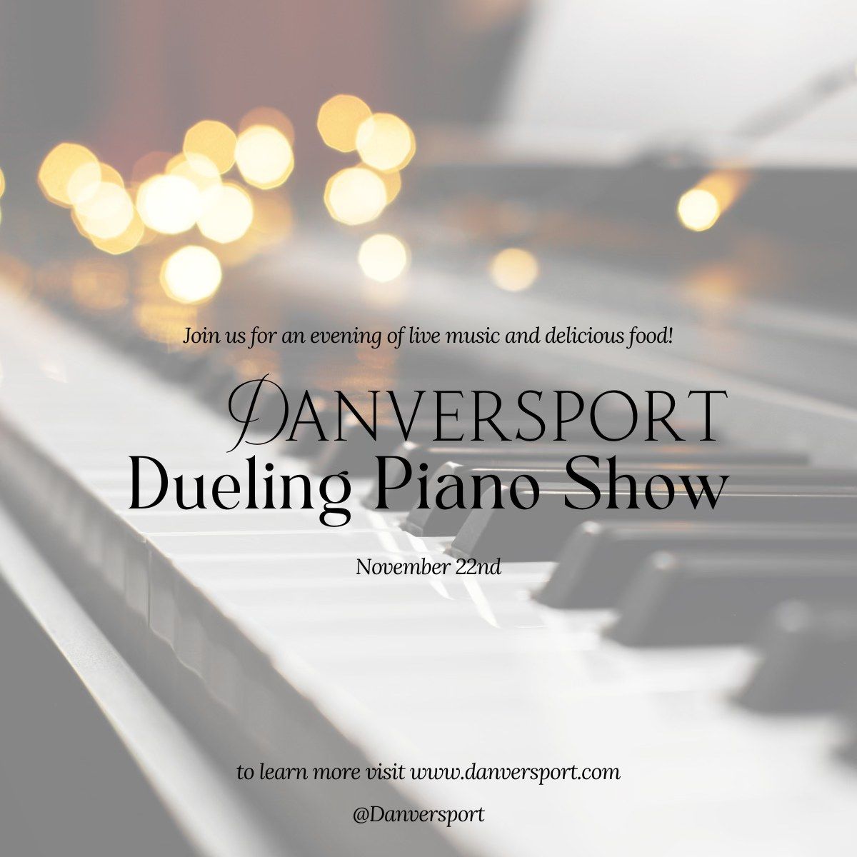 Piano Dinner - January 10th