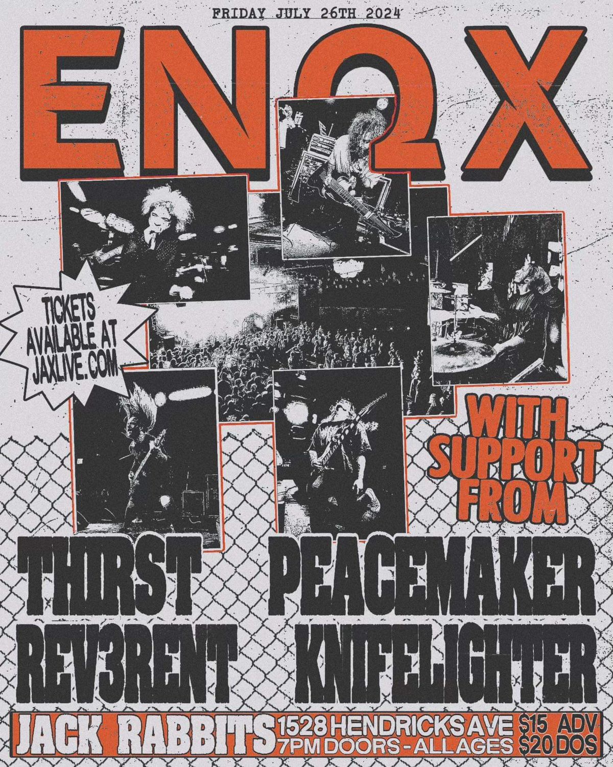 ENOX,THIRST,PEACEMAKER,REV3RENT AND KNIFELIGHTER @ Jack Rabbits