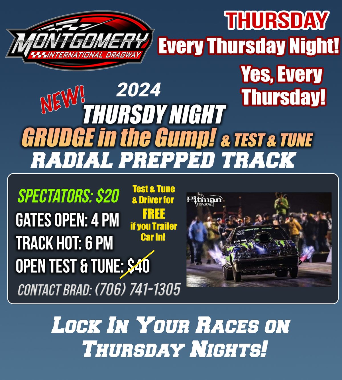 Thursday Grudge in the Gump - Free Radial Testing 