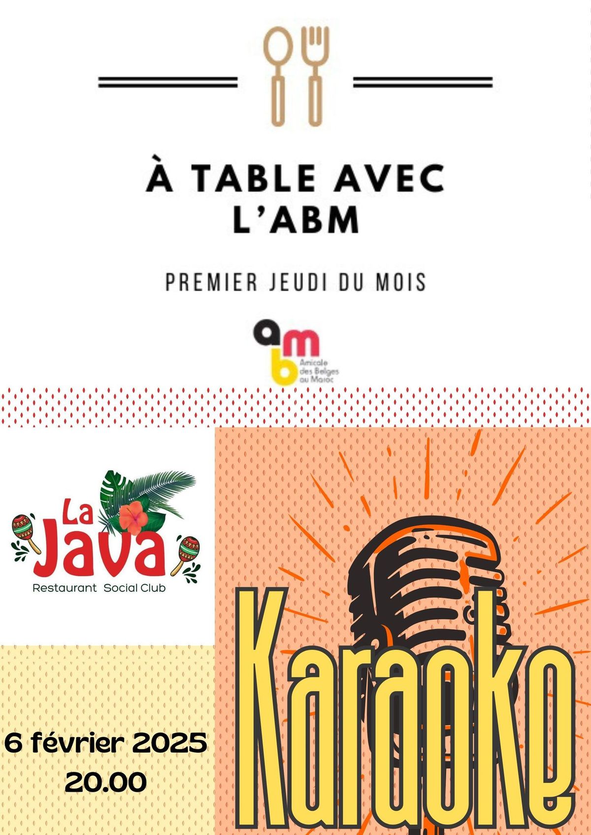 \u00e0 table avec l'ABM