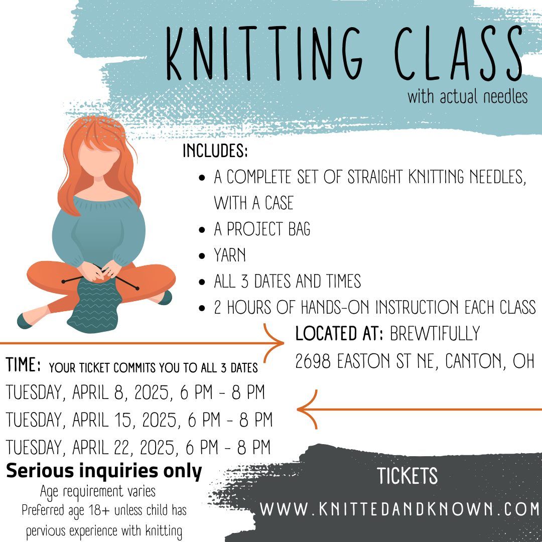 Knitting Classes at Brewtifully 