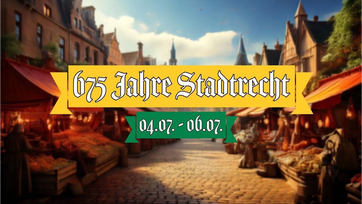 675 Jahre Stadtrecht - Das gro\u00dfe M\u00fcchelner Stadt- und St. Jakobus-Fest