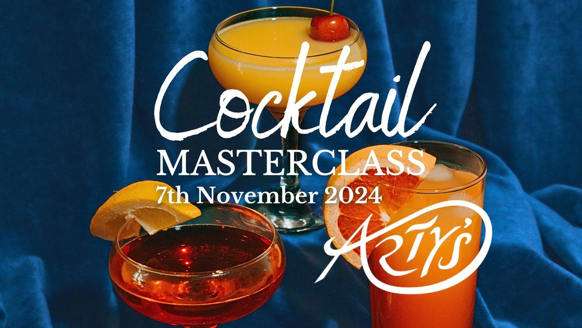 Cocktail Masterclass at Arty's, Royal Clarence Marina