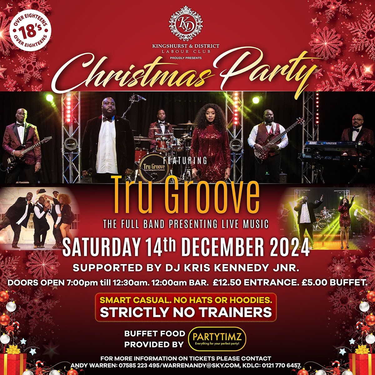 Christmas Party - Tru Groove supported by DJ Kris Kennedy Jnr