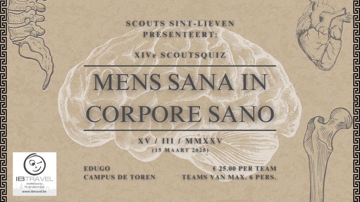 Quiz Scouts Sint-Lieven: 'MENS SANA IN CORPORE SANO'