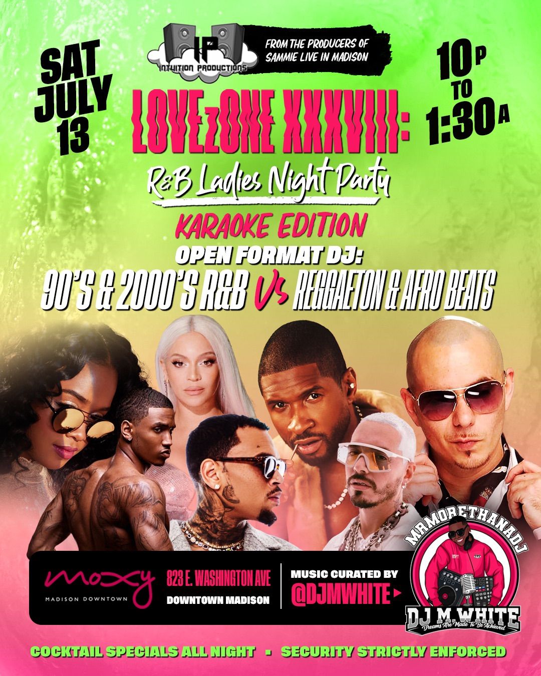 LOVEzONE XXXVIII: R&B LADIES NIGHT \u201cKARAOKE LIVE\u201d Edition at MOXY DOWNTOWN 