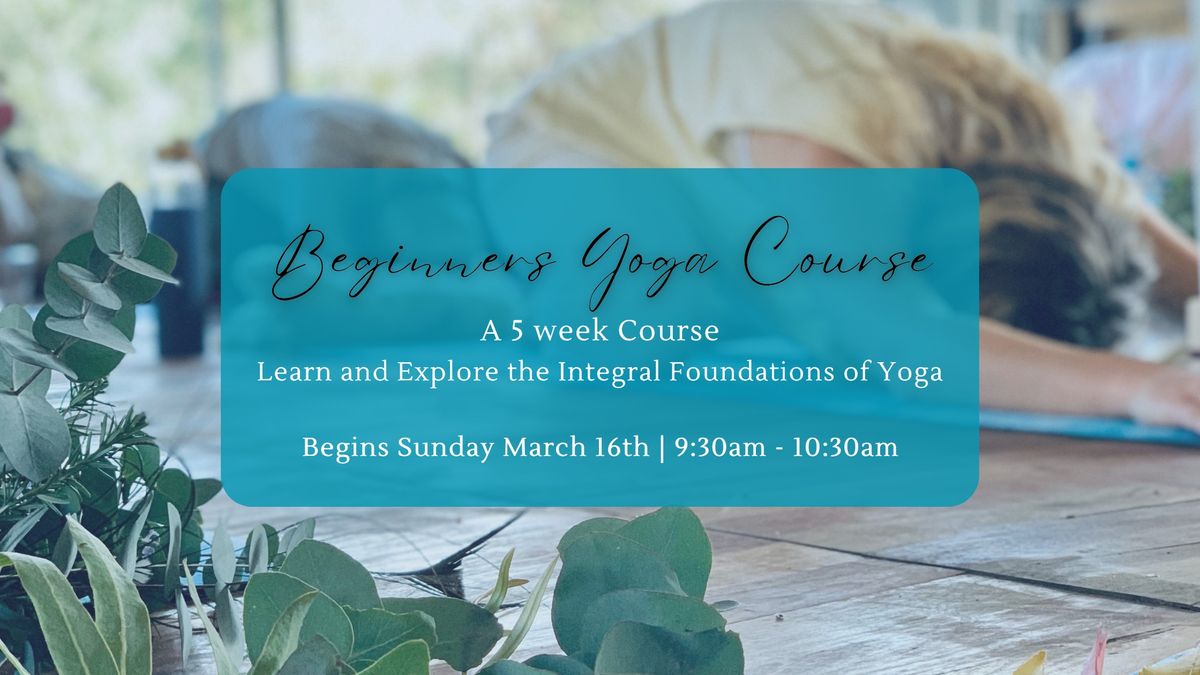 Beginners Yoga 5 Week Course