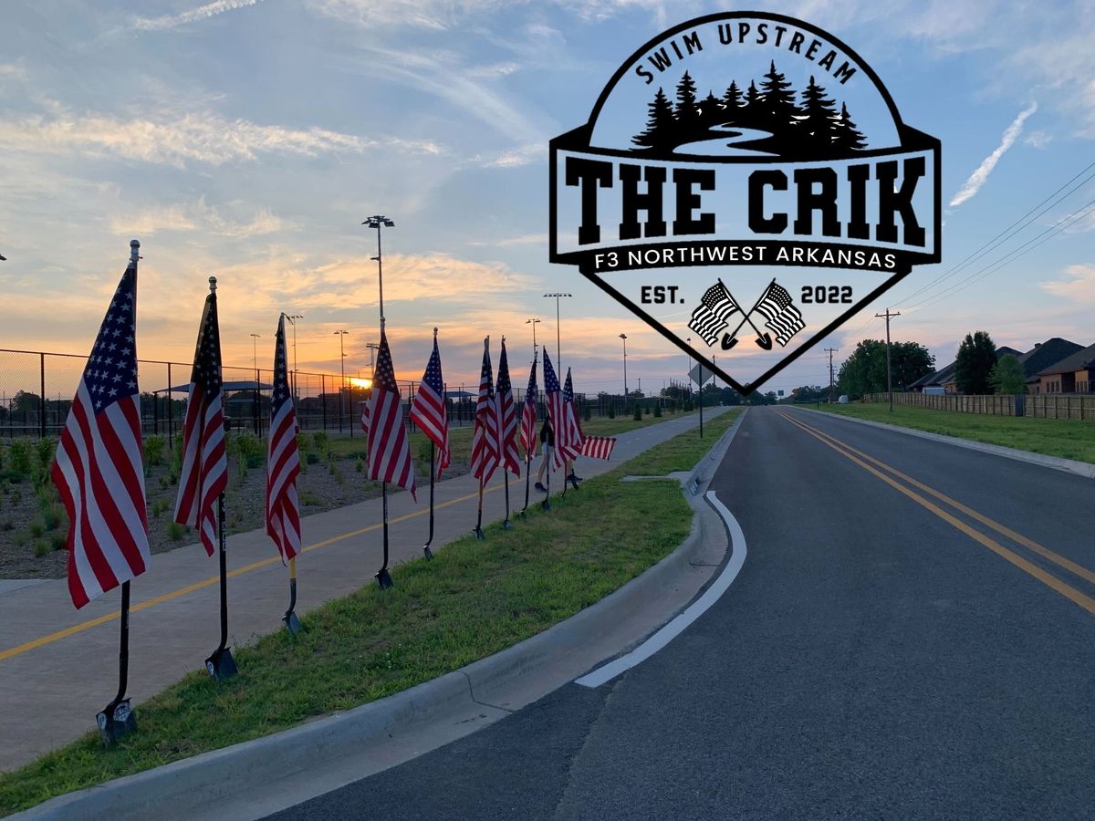 F3 Free Men's Workout - The Crik (Tuesday)