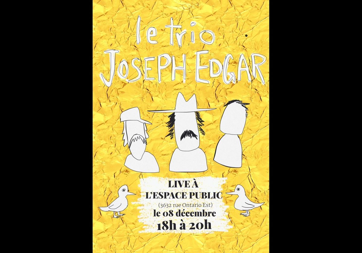 Le Trio Joseph Edgar live \u00e0 l\u2019Espace public