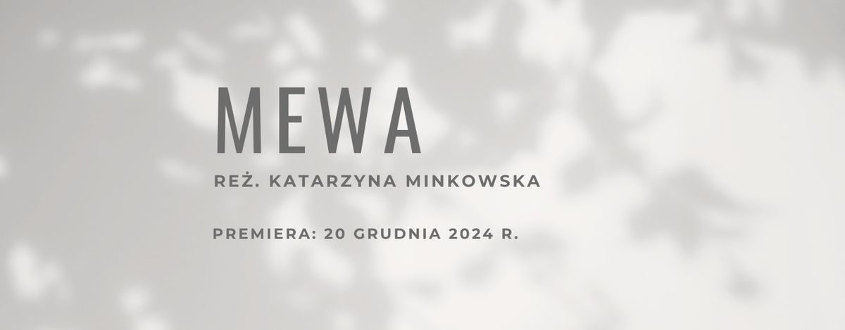 [PREMIERA] Mewa re\u017c. Katarzyna Minkowska