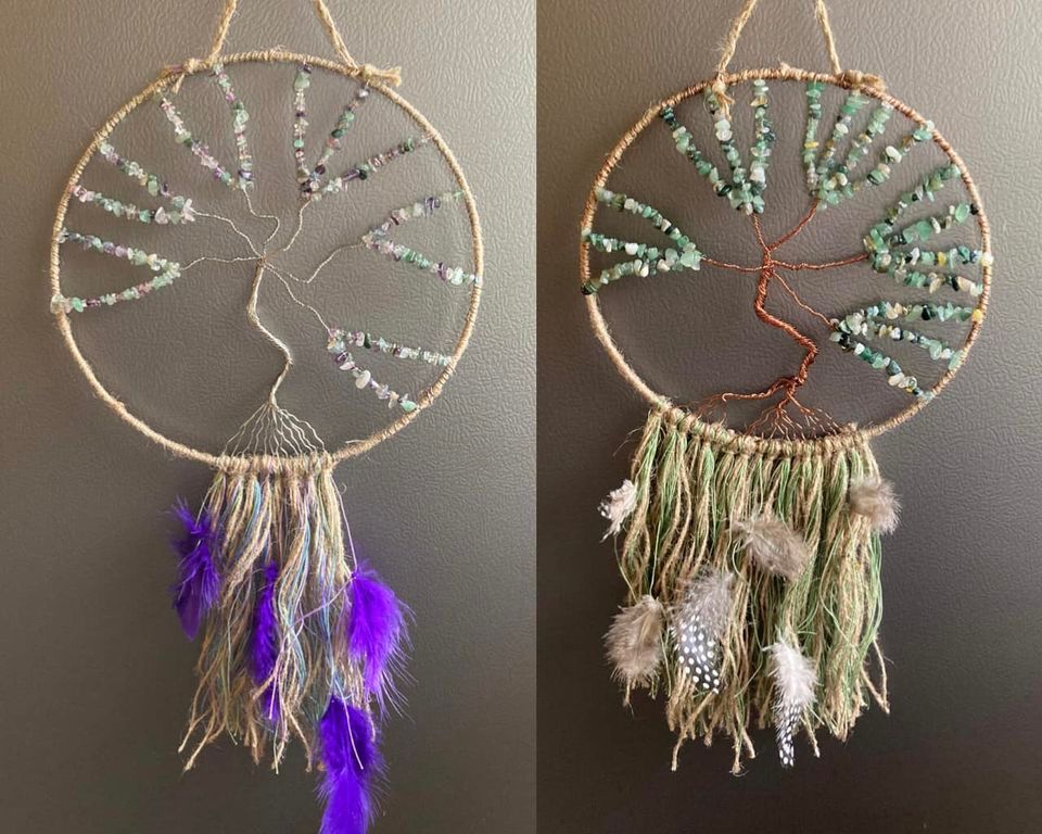Tree of Life Dream Catcher w Faith