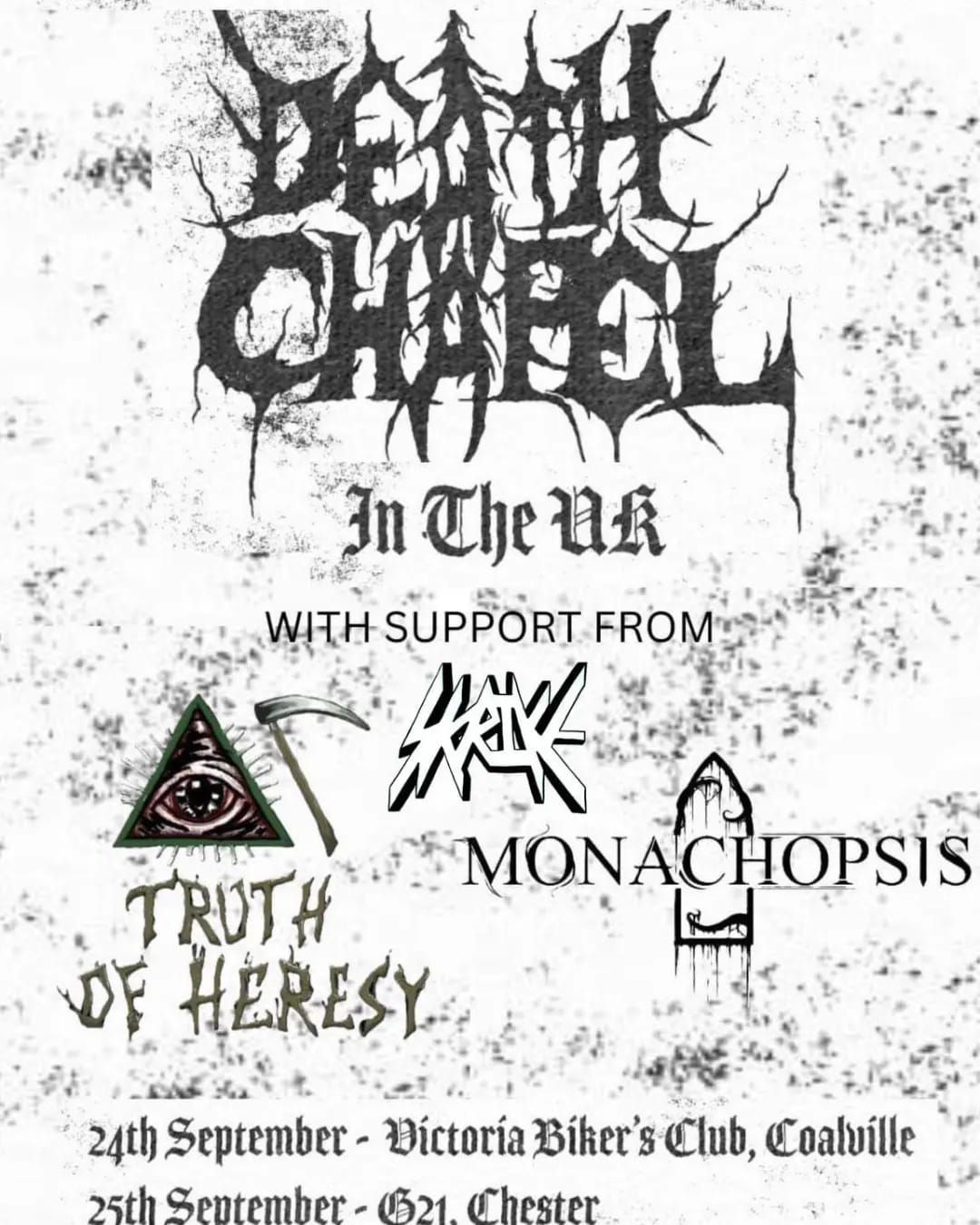 Death Chapel\u2019s UK Debut: Live in Chester with Truth of Heresy