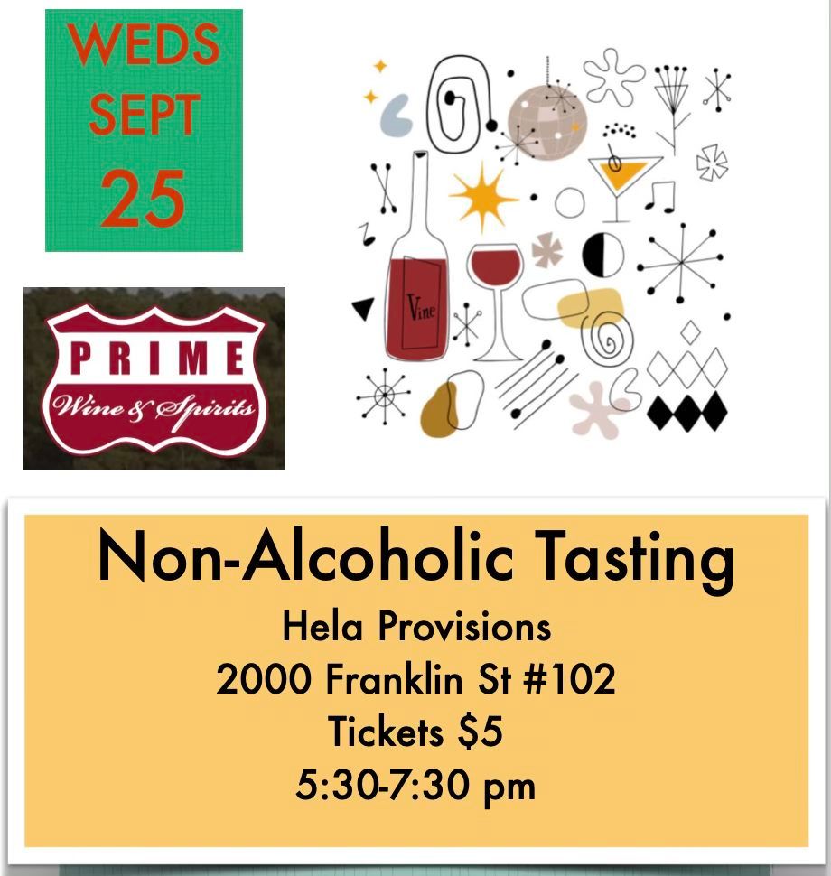 Prime Wine & Spirits Non-Alcoholic Tasting 