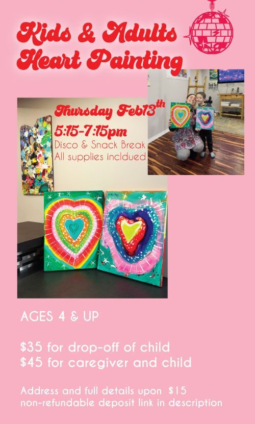 Heart painting Kids & Adults 