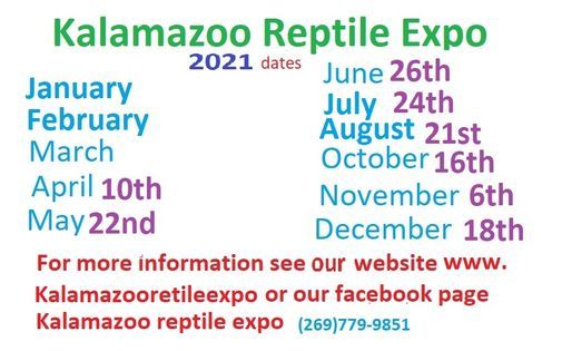 Kalamazoo reptile Expo 5\/22\/21