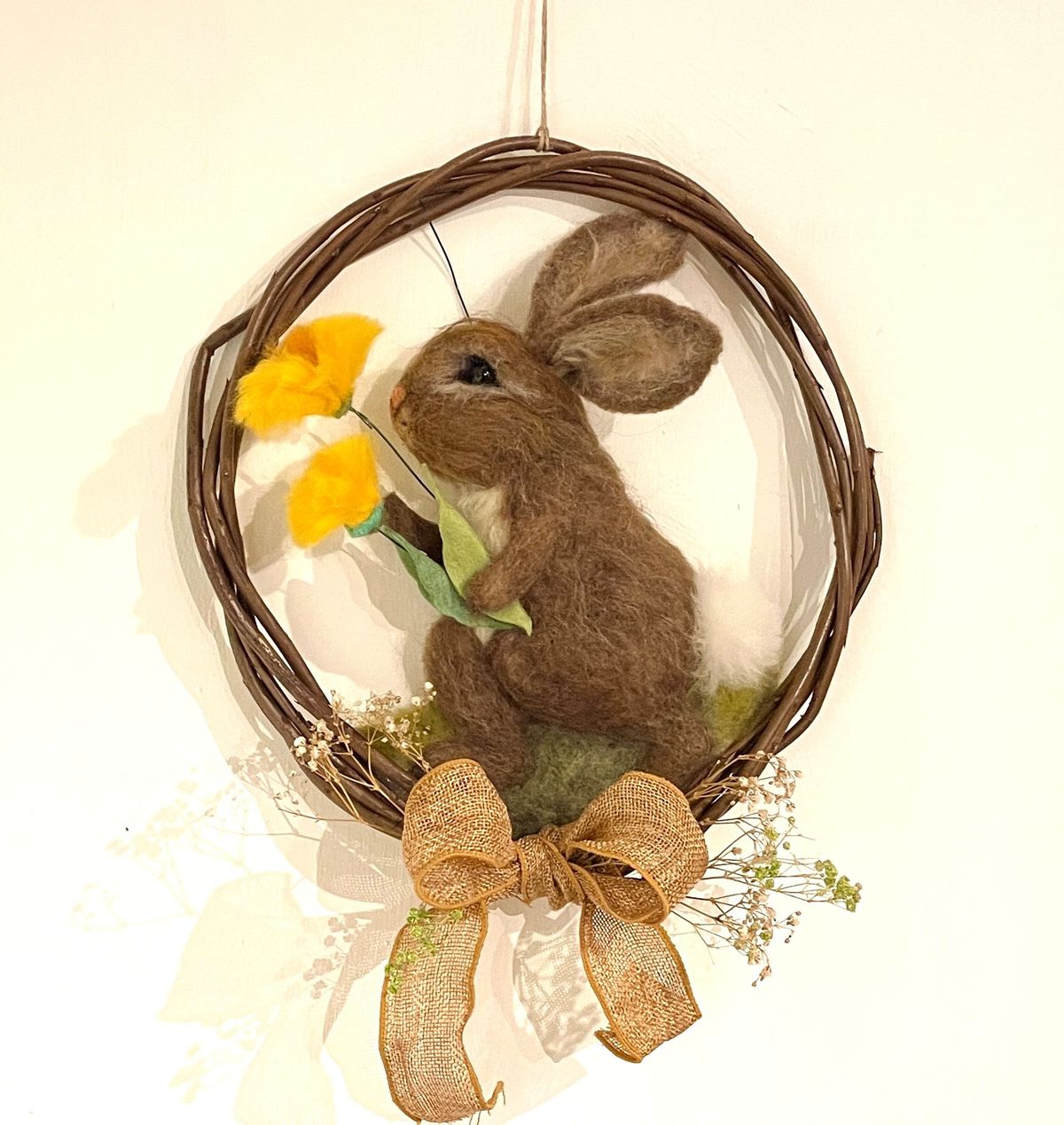 Easter Bunny Wreath Felting Workshop