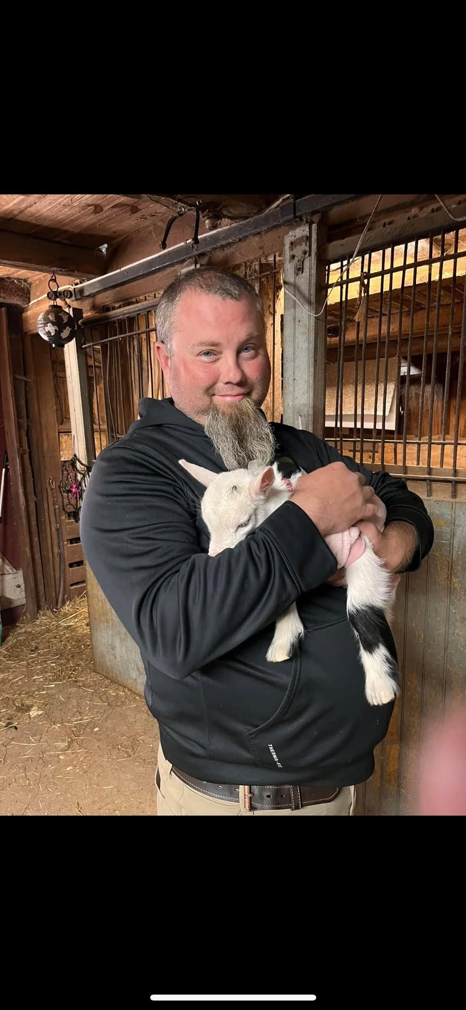 Baby Goat Snuggling 