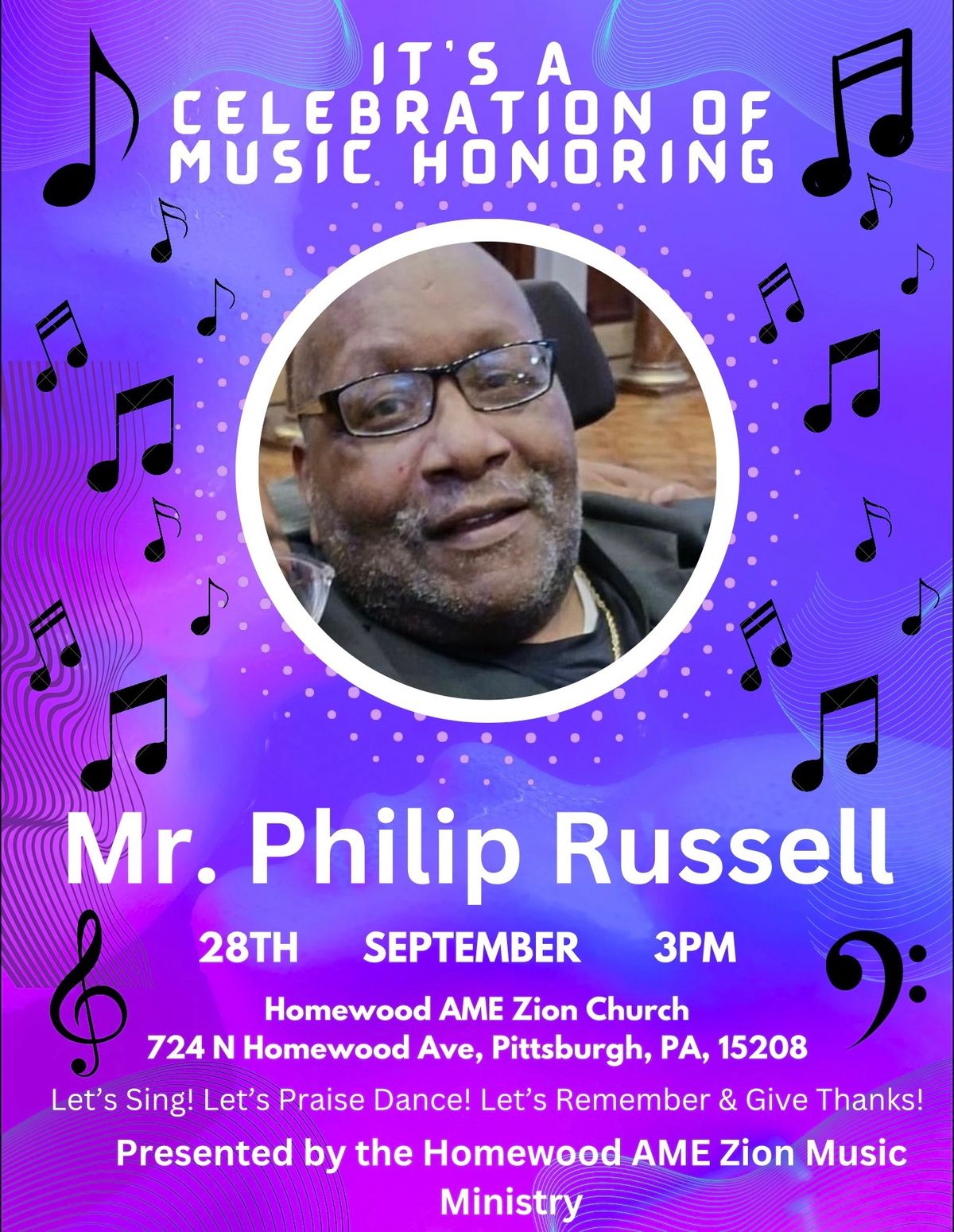 Celebration of Music in honor of Mr. Philip Russell