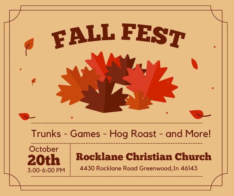 RCC's Annual Fall Festival with a Trunk or Treat