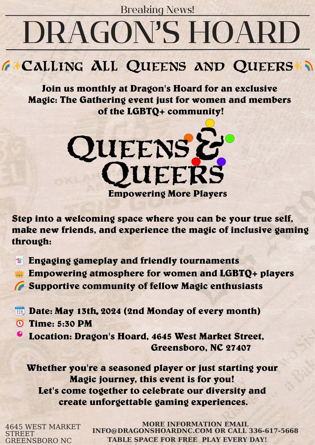 Queens and Queers: Empowering More Players