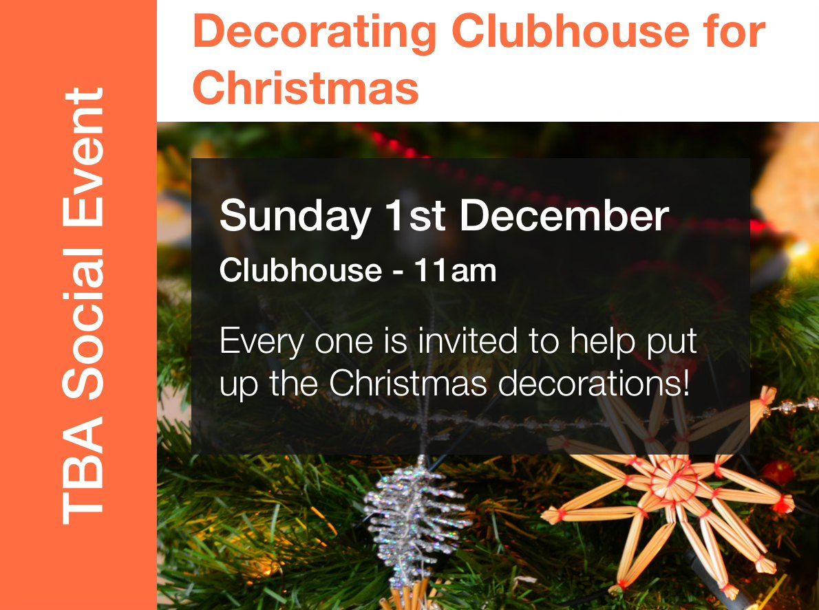 Decorating Clubhouse for Christmas