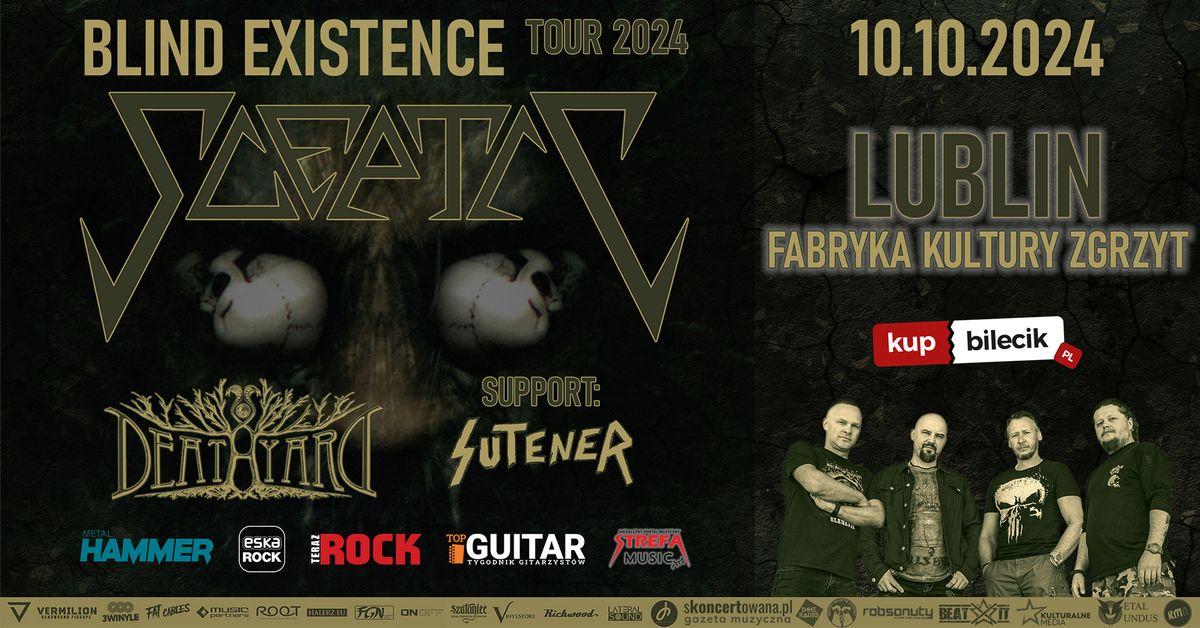 "BLIND EXISTENCE" TOUR 2024 | SCEPTIC | DEATHYARD | supp.: SUTENER | LUBLIN - Fabryka Kultury ZGRZYT