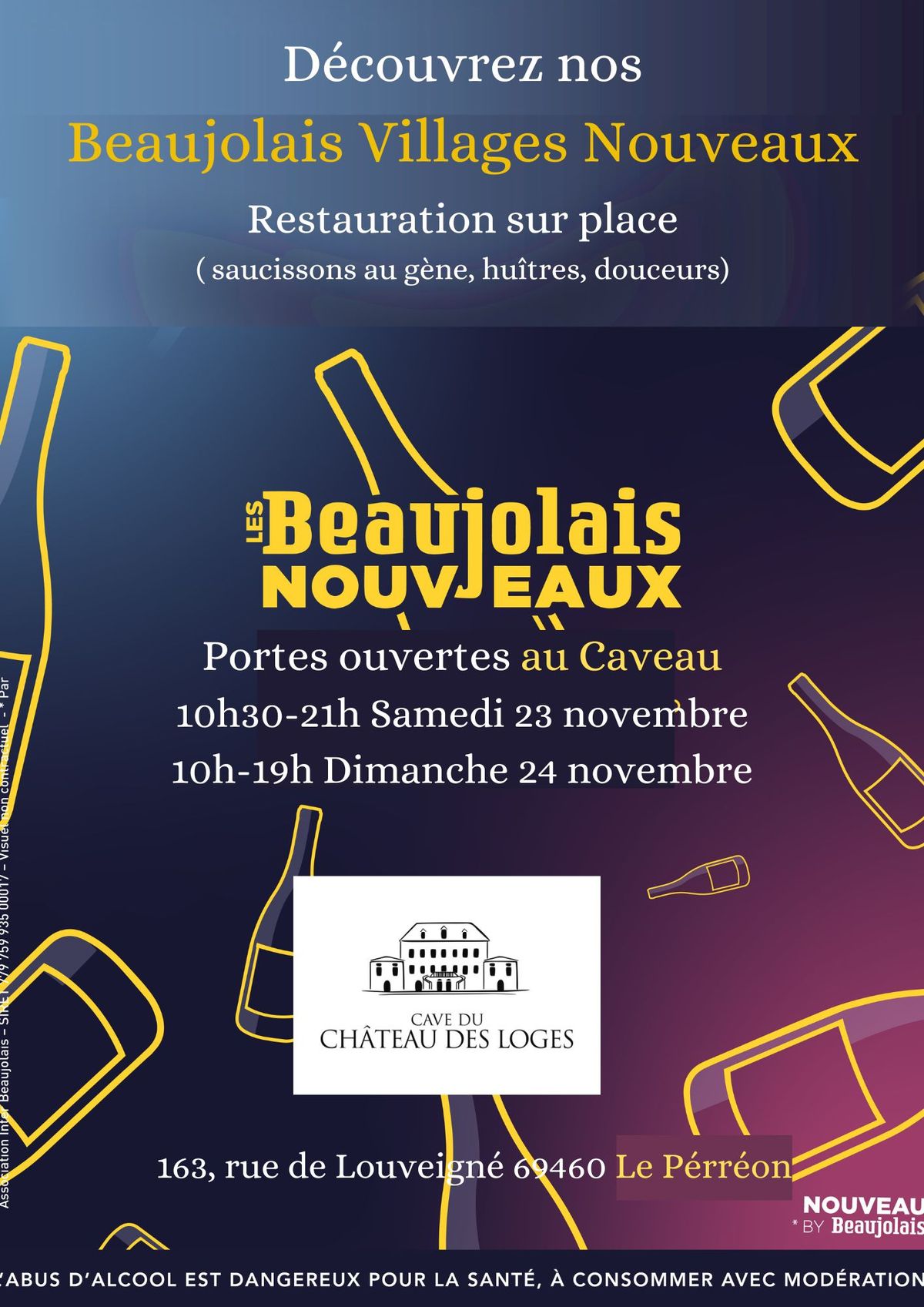 Beaujolais Villages Nouveaux : Cave du Ch\u00e2teau des Loges en f\u00eate 