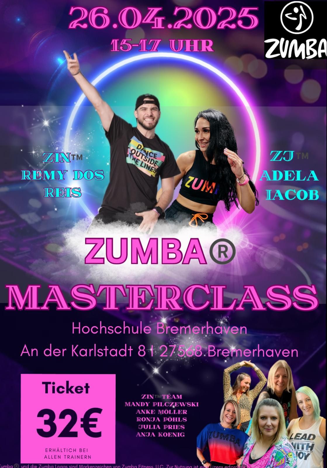 Zumba\u00ae\ufe0fMC mit Zj\u2122\ufe0f Adela & Zin\u2122\ufe0f R\u00e9my 