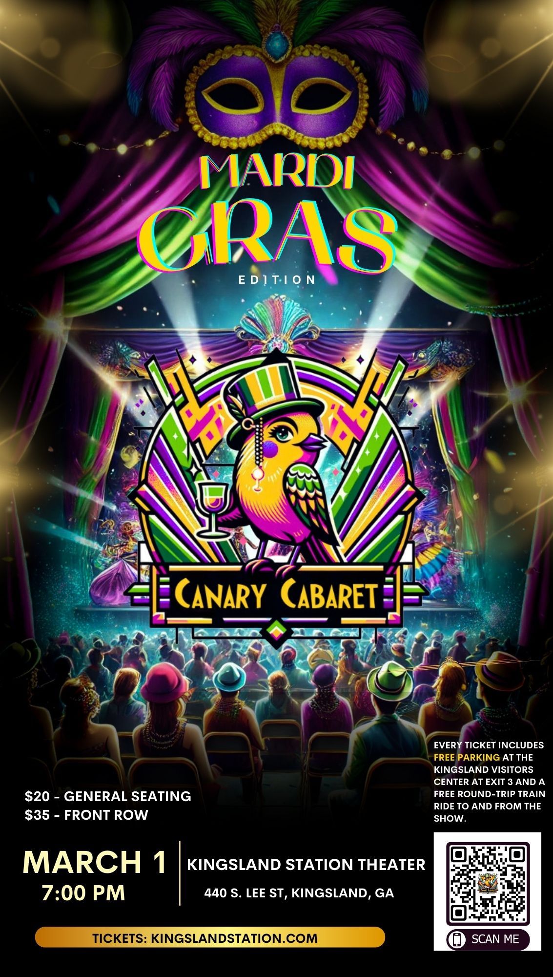 Canary Cabaret Mardi Gras Edition