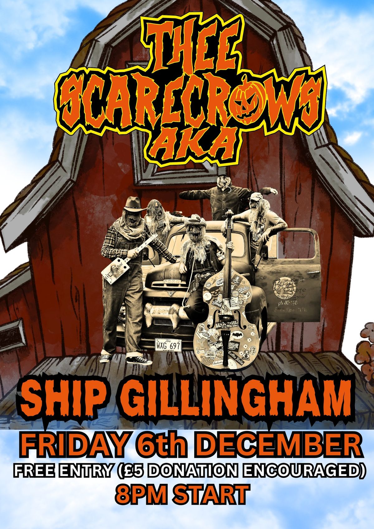 THEE SCARECROWS - SHIP GILLINGHAM 