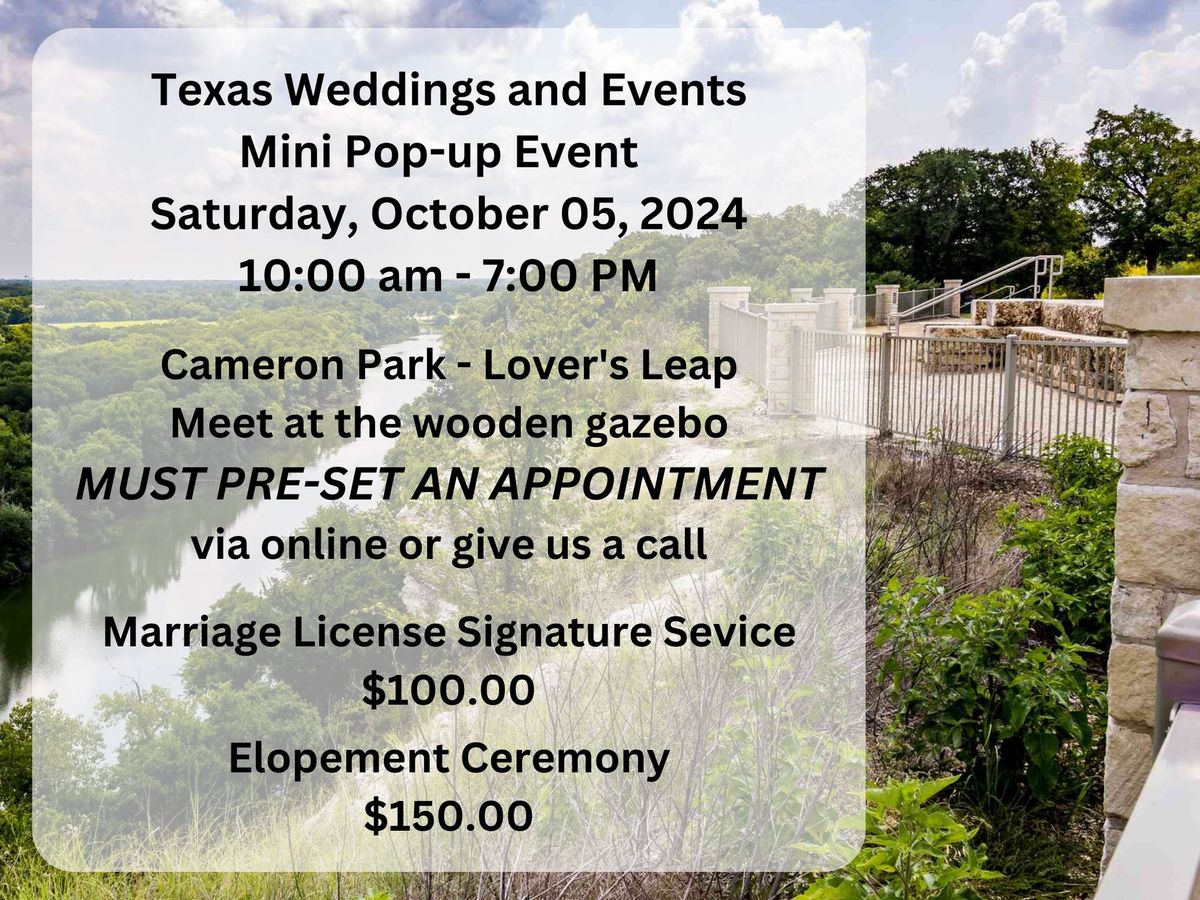 McLennan County Mini Pop-up Event 